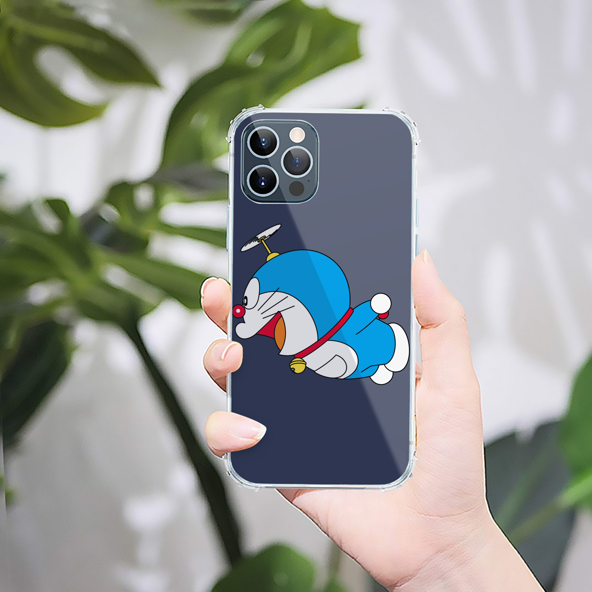 （画像用） ドラえもん Doraemon 【iPhone 12シリーズ対応】透明スマホケース（クリアソフトケース）
